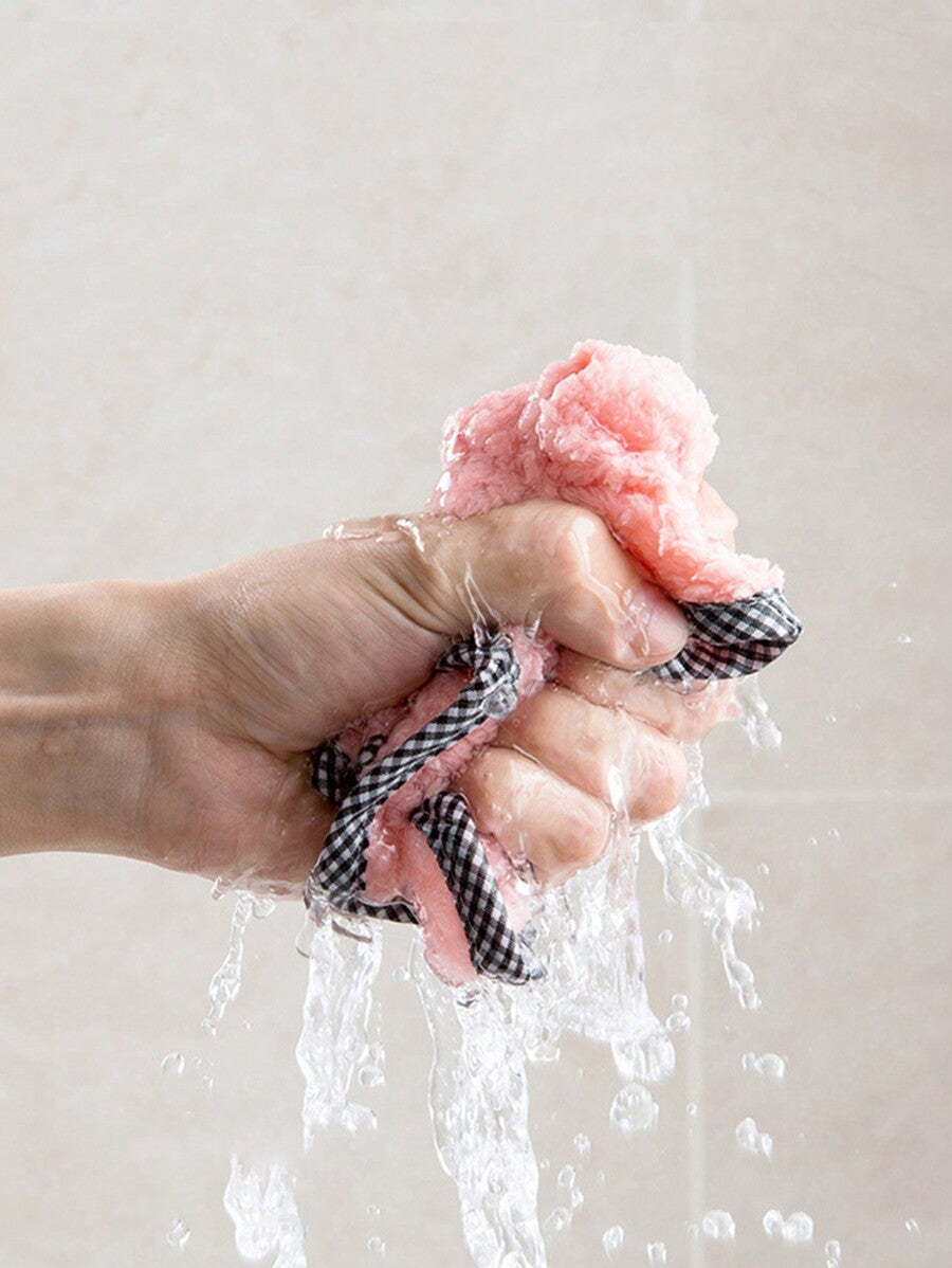 10pcs Coral Fleece Hanging Dish Cloth Set – Absorbent Kitchen Towels, Reusable Cleaning Rags for Home, Bathroom, Small Business Use