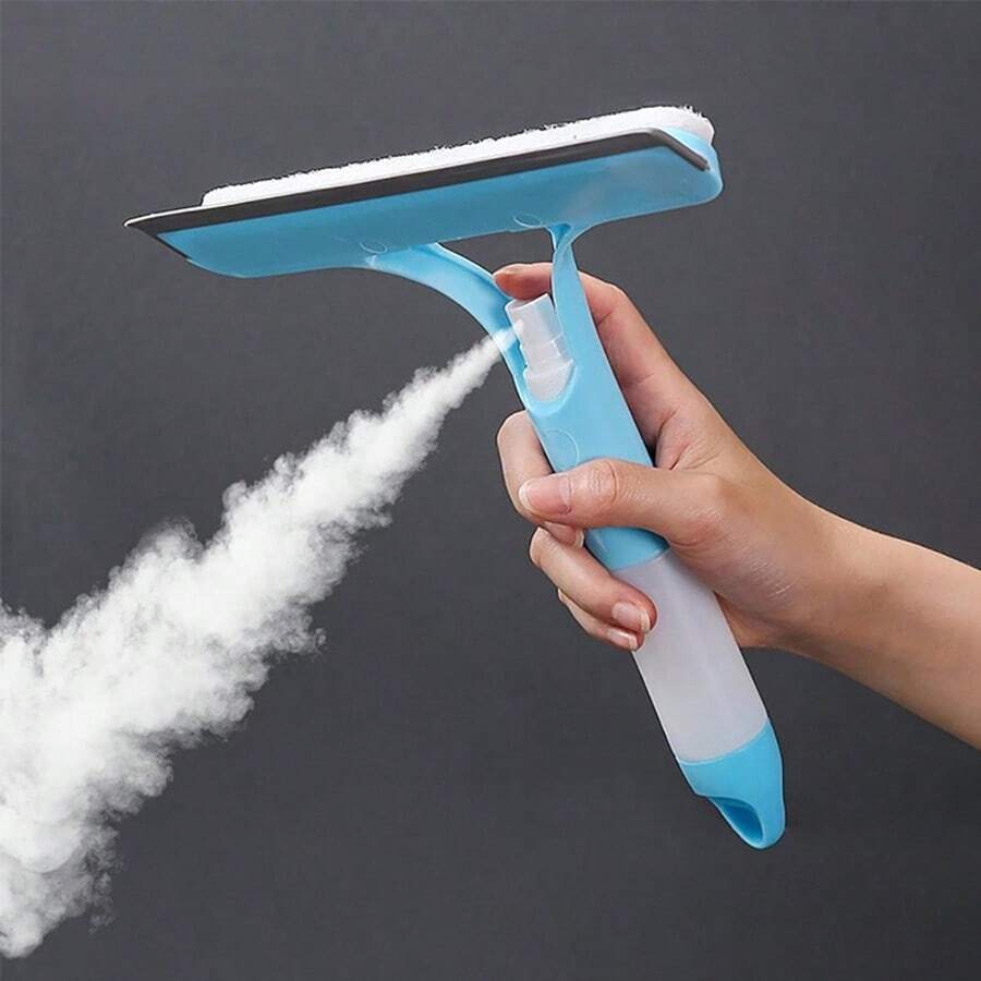 1PC Strong Decontamination Window Scraper – Short Handle Water Jet Cleaner for Home & Glass Surfaces