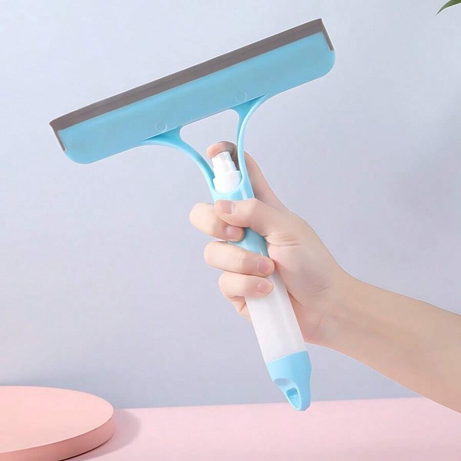 1PC Strong Decontamination Window Scraper – Short Handle Water Jet Cleaner for Home & Glass Surfaces