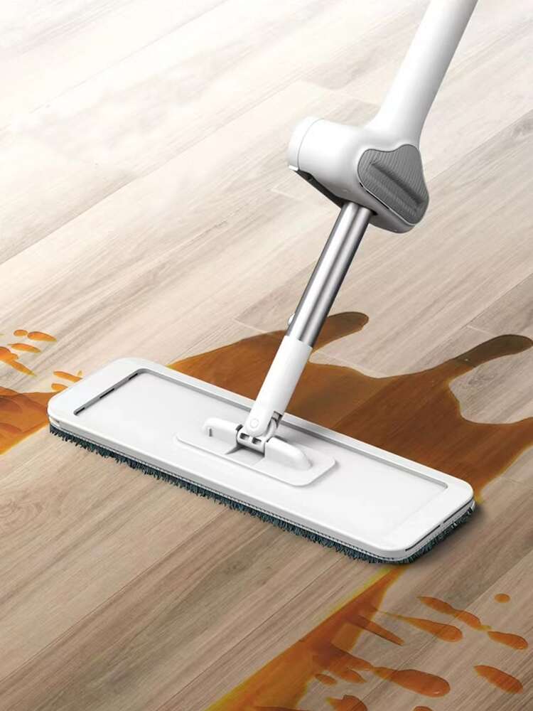 1pc Hands-Free Flat Mop, Lightweight & Convenient, Ideal For Quick Home Floor Cleaning Tasks