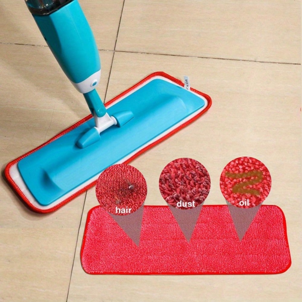 6-Pack Microfiber Wet & Dry Mop Pads – Reusable, Absorbent Cleaning Cloths for Kitchen, Bathroom & Floor Care