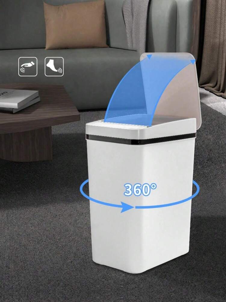 12L Automatic Touchless Trash Can – Motion Sensor Bin for Kitchen, Bathroom, Office & More – Modern Home Cleaning Tool