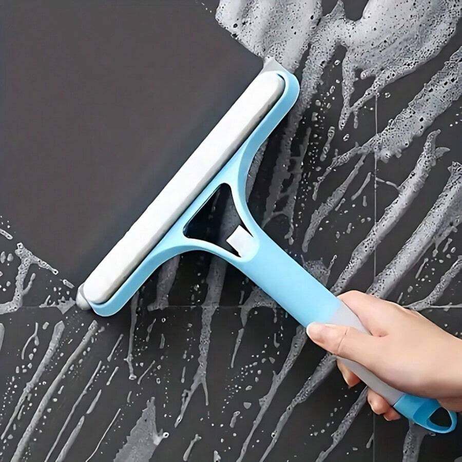 1PC Strong Decontamination Window Scraper – Short Handle Water Jet Cleaner for Home & Glass Surfaces