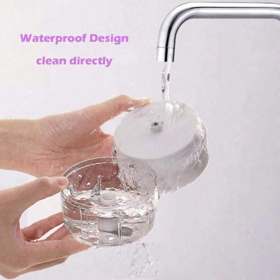 1PC Portable Electric Mini Garlic Chopper – 3-Blade USB Rechargeable Food Processor for Veggies & Meat