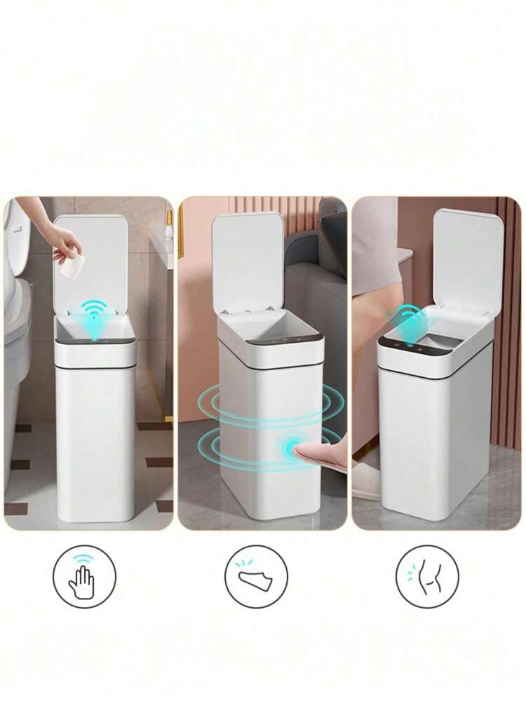 12L Automatic Touchless Trash Can – Motion Sensor Bin for Kitchen, Bathroom, Office & More – Modern Home Cleaning Tool