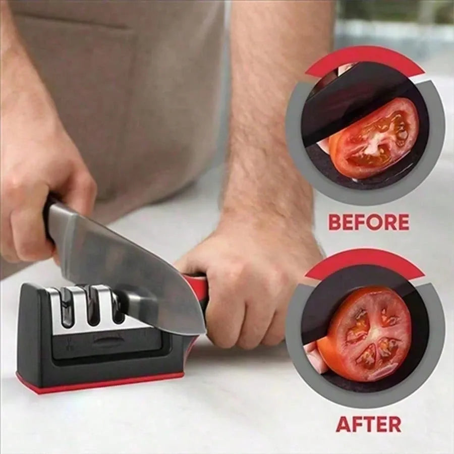 1 Pc Efficient Household Lightweight Sharpener: Precise Angle Sharpening, Quick Recovery Of Sharp Edges, Anti Slip And Safe Base